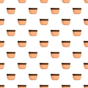 Cosmetic cream pot pattern for skin care packaging design 스톡 일러스트