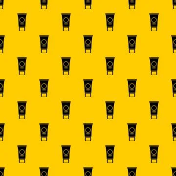 Cosmetic cream tube pattern vector Stockillustratie