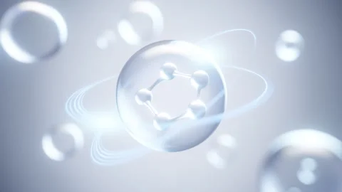 Cosmetic Essence, Liquid bubble Stock Footage 254235238