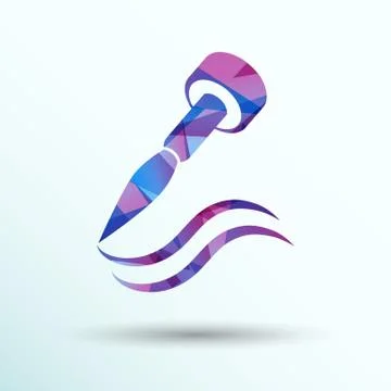 Cosmetic eyeliner with sample strokes makeup two lines 库存插图