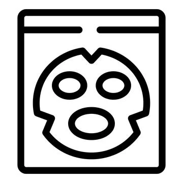 Cosmetic face mask pack for moisturizing skin care routine Illustrazione stock