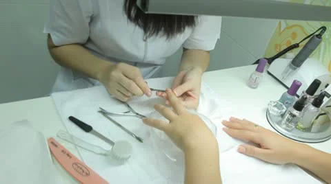 Cosmetic finger Stock Footage 12746799
