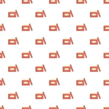 Cosmetic jar pattern repeating seamless background design Stock Illustration