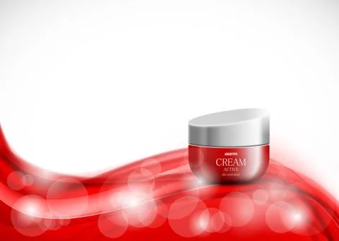 Cosmetic light design template Stock Illustration