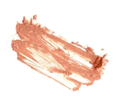 Cosmetic make up beige isolate. Stock Photos