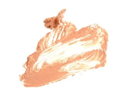 Cosmetic make up beige isolate. Stock Photos