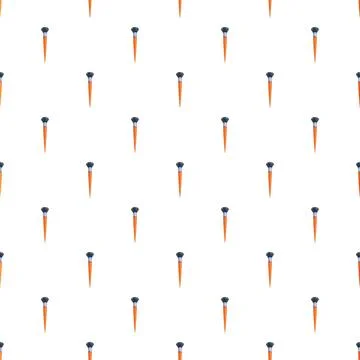 Cosmetic makeup brush seamless pattern background texture Stock Illustration