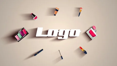 Cosmetic Makeup Logo Stockmateriaal After Effects