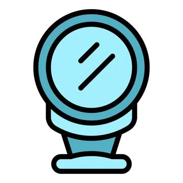 Cosmetic mirror icon vector flat Stock Illustration