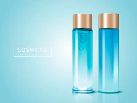Cosmetic package design Stock Illustration