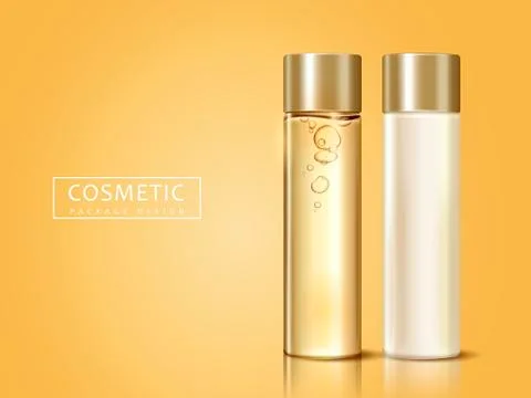 Cosmetic package design Stock Illustration
