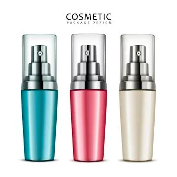 Cosmetic package design Stock Illustration