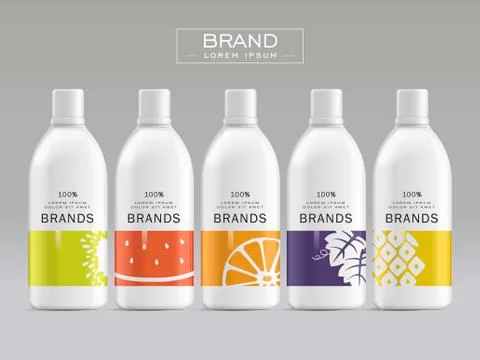 Cosmetic package template design Stock Illustration