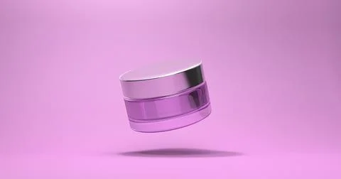 Cosmetic package.3d rendering background for beauty advertisements. Mock up of Stock-Illustration