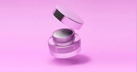 Cosmetic package.3d rendering background for beauty advertisements. Mock up of Stock-Illustration