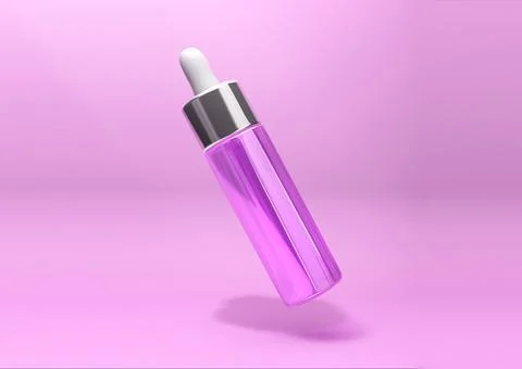 Cosmetic package.3d rendering background for beauty advertisements. Mock up of Illustrazione stock