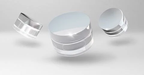 Cosmetic package.3d rendering background for beauty advertisements. Mock up of Illustrazione stock