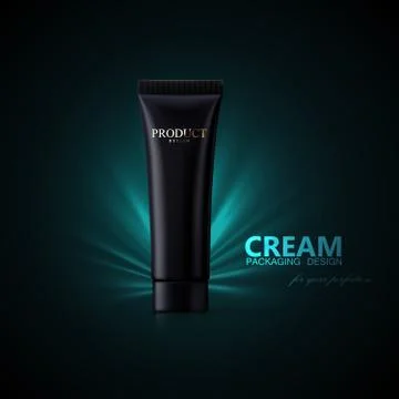 Cosmetic packaging design. Stock Illustration