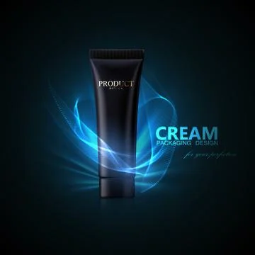 Cosmetic packaging design. Stock Illustration