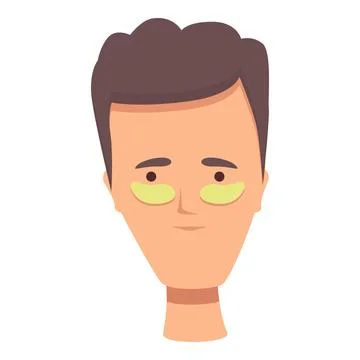 Cosmetic patch icon cartoon vector. Eye mask Illustrazione stock