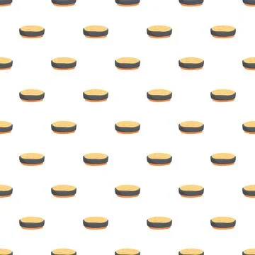 Cosmetic powder compact seamless repeating beauty pattern Stock Illustration