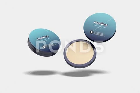 Cosmetic Powder Mockup PSD Template