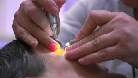 Cosmetic procedure for cleaning the face Stock-Footage 100145494
