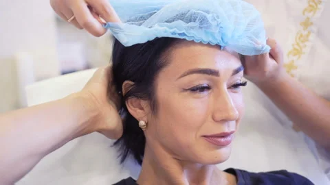 Cosmetic procedures in clinic Stock Footage 94974922
