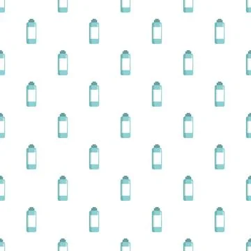 Cosmetic product bottle seamless pattern on white background 库存插图