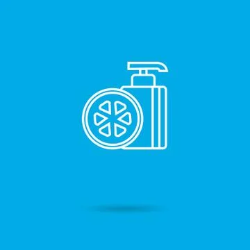 Cosmetic pump bottle Stock-Illustration