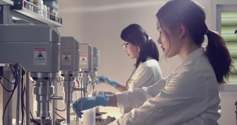 Cosmetic R&amp;D Technology Researcher Stock Footage 170052596