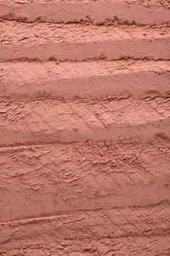 Cosmetic  red clay texture, background. Natural mask, dry clay for the face Stock Photos