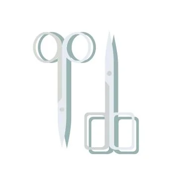 Cosmetic scissors for manicure icon, Stock Illustration