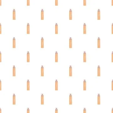 Cosmetic spray bottle seamless pattern on white background Stock Illustration