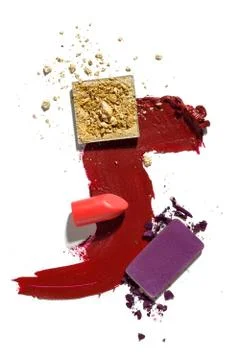 Cosmetic swatch. Stock Photos