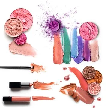 Cosmetic swatch. Stock Photos