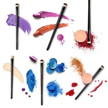 Cosmetic swatch. Stock Photos