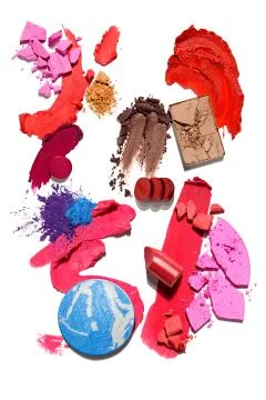 Cosmetic swatch. Stock Photos