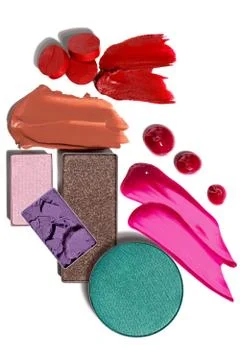 Cosmetic swatch. Stock Photos