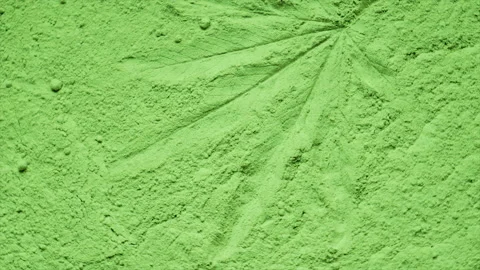 Cosmetic texture powder clay for face and body. Selective focus. Stock Footage 201950108