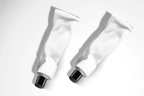 Cosmetic tubes set Stock Illustration
