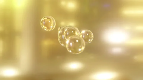 Cosmetics 3D Animation Multivitamin combined into a cream Stock Footage 201960153