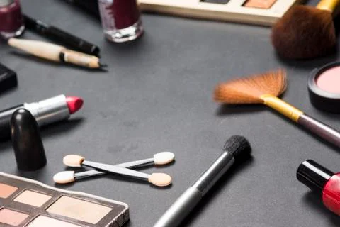 Cosmetics and makeup high resolution image. Stock Photos