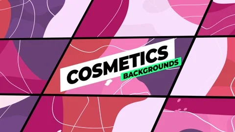 Cosmetics Backgrounds After Effects stock