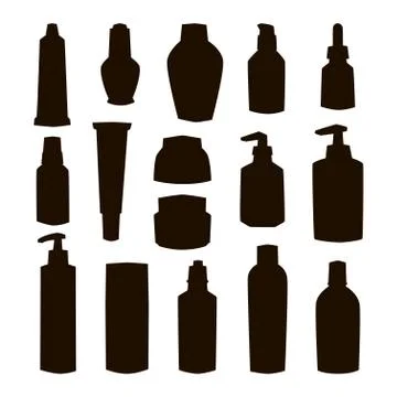 Cosmetics blank package box icon vector Ilustración de archivo