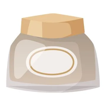 Cosmetics blank package box icon vector Ilustración de archivo