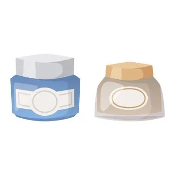 Cosmetics blank package box icon vector Ilustración de archivo