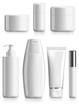 Cosmetics blank template package Stock Illustration