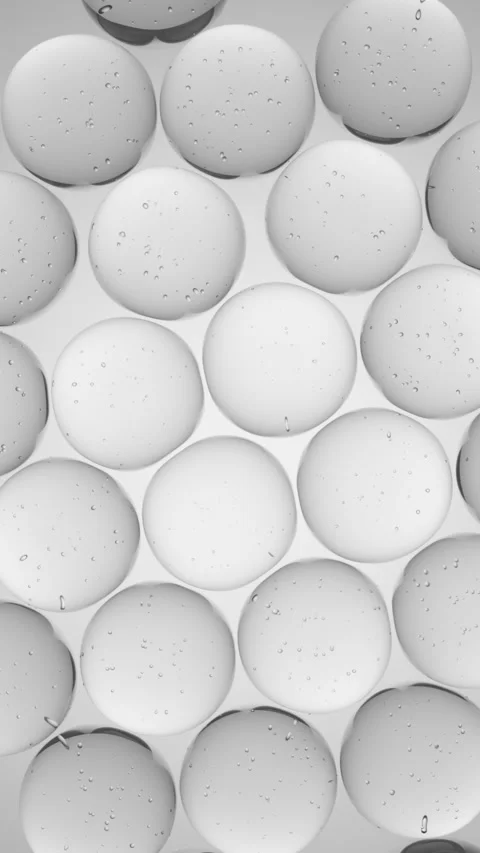 Cosmetics blue serum liquid bubbles 3d abstract background. Cosmetic moisturizer Stock Footage 302270757