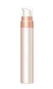 Cosmetics bottle isolated on white Stock Illustration